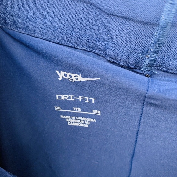 Nike Yoga Men's 2-in-1 Shorts Lined Compression Blue Size XXL 2XL DC5320-410 NWT - Picture 6 of 11